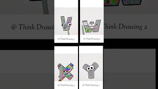 Alphabet lore VWXY Spanish pick q color oddly satisfying art drawing satisfying alphabet memes [upl. by Arrio731]