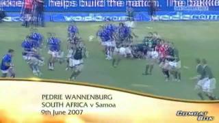 Pedrie Wannenburg try vs Samoa [upl. by Aneek]