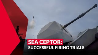 Sea Ceptor firing trials from HMS Argyll [upl. by Nonez415]