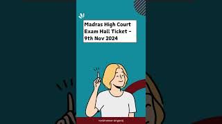 Madras High Court Exam 2024  Hall Ticket Download  9th November ravishankarsingaraj tnpsc2024 [upl. by Noyek]