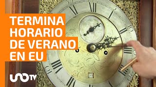 ¡Termina horario de verano en EU Deberán ajustar el reloj [upl. by Aneertak]