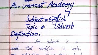 Adverb  Parts of speech Definition of Adverbwith examples [upl. by Anicul]