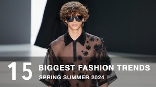 The Biggest Fashion Trends Spring Summer 2024  Mens Fashion [upl. by Atillertse]