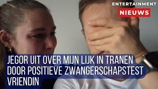 Emotionele onthulling Jegor Over Mijn Lijk huilt bij zwangerschapstest vriendin [upl. by Lion]