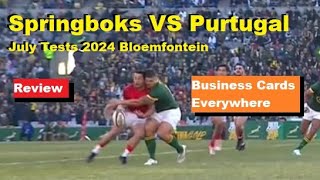 Review Springboks VS Portugal July Tests 2024 Analysis Reaction amp Recap [upl. by Leinahtan930]