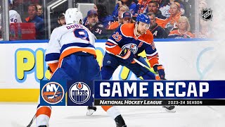 Islanders  Oilers 1113  NHL Highlights 2023 [upl. by Nnaeel]