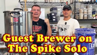 German Altbier Brewed on Spike Solo 10 Gallon Bottom Drain System with Guest Brewer [upl. by Einwat]