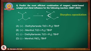 Sharpless epoxidation Asymmetric synthesis  Organic Chemistry CSIRNET GSET [upl. by Barboza34]