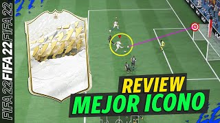 ¿EL MEJOR DELANTERO ICONO de FIFA 22  REVIEW ULTIMATE TEAM [upl. by Yllus376]