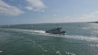 FS Vulcain sailing into Portsmouth [upl. by Dituri]