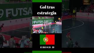 GOL TRAS ESTRATEGIA DE ESQUINA FUTSAL PORTUGAL [upl. by Grimaldi]