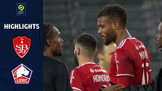 STADE BRESTOIS 29  LOSC LILLE 2  0  Highlights  SB29  LOSC  20212022 [upl. by Kcinomod262]