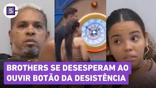 BBB 24 Brothers se desesperam ao ouvir botão de desistência ativado Alguém apertou [upl. by Tibbitts]