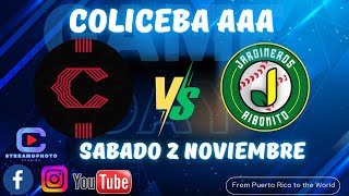 ILLESCANOS DE COAMO VS JARDINEROS DE AIBONITO BEISBOL COLICEBA AAA 📅2NOVIEMBRE24 [upl. by Horatio650]