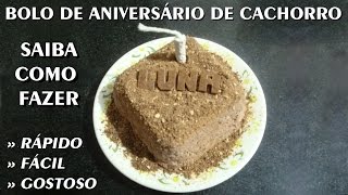 Bolo de aniversário de cachorro no final ela come rs [upl. by Chryste]