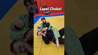 Lapel Choke brownbelt bjjtechnique bjjmove lapel submission gichoke gi back strangle fun [upl. by Noyart]