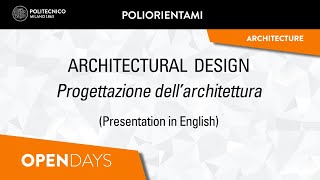 Architectural Design EN Laurea Triennale [upl. by Eruza]