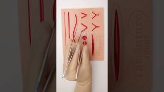 Oddly Satisfying Suturing survery suturepractice vet medicine surgeon surgeonlife asmrsounds [upl. by Adnomal]