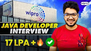 Wipro Java Developer Interview Experience amp Questions [upl. by Aleedis]