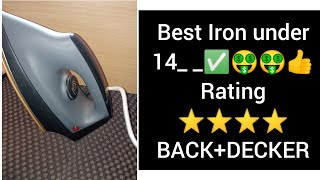 Unboxing dry iron😠😠 Black  Decker Best Dry Iron Under 1500😠😡 [upl. by Byron]