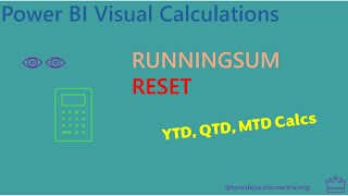 Power BI New Visual Calculations RUNNINGSUM Reset  YTD QTD amp MTD Calculations [upl. by Ob]