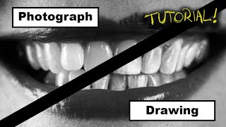 How to Draw Hyper Realistic Teeth EASY StepbyStep [upl. by Ojaras733]