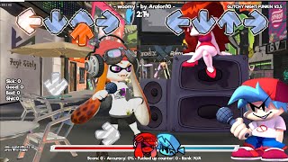 INKLING MEGGY BONUS SONG  WOOMY  GLITCHY NIGHT FUNKIN V251 UPDATE [upl. by Merline]