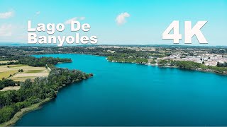 Vista Aérea del Lago de Banyoles Girona  Tomas con Mavic Air  Paisajes 4K [upl. by Yraccaz]