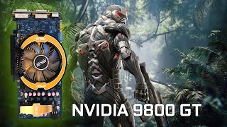 NVIDIA 9800 GT 512 MB  CRYSIS 2007 [upl. by Havener497]