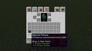 Will an Efficiency 1000 pickaxe break Bedrock [upl. by Dlarej]