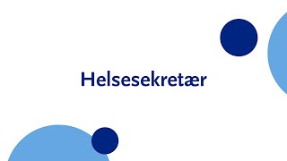 Helsesekretær på St Olavs hospital [upl. by Nileve]