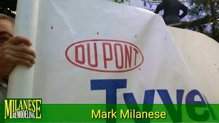 DuPont Tyvek Homewrap Vapor Barrier behind Siding [upl. by Radley]