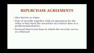 Repurchase Agreement REPO AGREEMENT  Money Market Instruments  FMI  Malalyalam  BBAampBCom [upl. by Frankie]