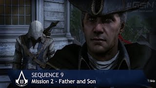 Assassins Creed 3  Sequence 9  Mission 2  Father and Son 100 Sync [upl. by Ynez65]