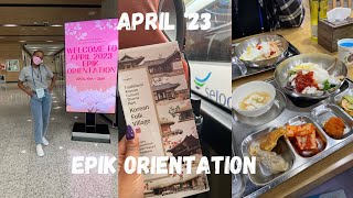 What an EPIK Orientation  Late Intake Spring 2023  Reba M  South African in South Korea [upl. by Nations]