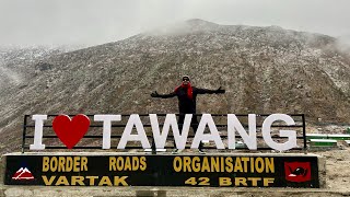 Arunachal Pradesh Trip Day 3  Bomdila to Tawang road trip  Snowfall in Sela Pass [upl. by Cuhp]