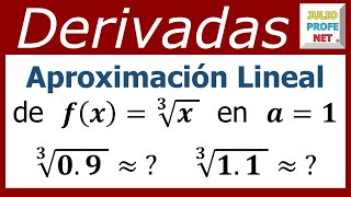 APROXIMACIÓN LINEAL DE UNA FUNCIÓN  Ejercicio 1 [upl. by Nyer]