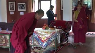 A RELIGIOUS RITUAL TO START SOWARIGPA COURSE AT NAMGYAL INSTITUTE OF TIBETOLOGY DATED24082017 [upl. by Kieffer730]