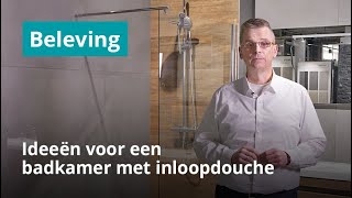 Badkamer met inloopdouche  Inloopdouche maken op houten vloer [upl. by Doris513]