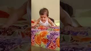 Baby trying to move four months baby shortvideo cute baby [upl. by Eedya]