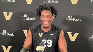 Vanderbilt defensive end Miles Capers Alabama postgame press conference [upl. by Mortie]