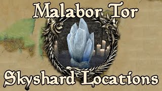 ESO Malabal Tor All Skyshard Locations updated for Tamriel Unlimited [upl. by Irab]