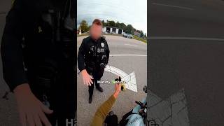 Rider Tells Cop He Has A Gun  rjmakesvideos on IG motorcycle police cop [upl. by Maitund]