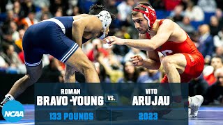 Vito Arujau vs Roman BravoYoung  2023 NCAA Wrestling Championship 133 lbs [upl. by Adnaerb]