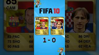 Iniesta vs Modric FIFA Evolution [upl. by Melvin176]