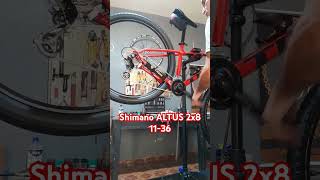 Shimano ALTUS 2x8 1136 bikereels bike shimano [upl. by Ytinav382]