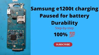 Samsung e1200t Charging Paused For Battery Durability [upl. by Mafala]