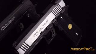 WE Tech HiCapa OPS tactical45 GBB pistol [upl. by Adur573]