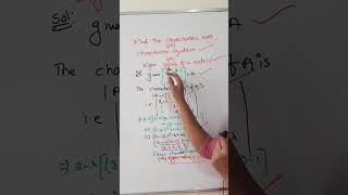 Characteristics Equation  Characteristics Roots  Eigen Values [upl. by Joli716]