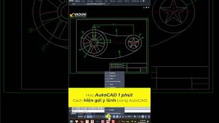 Cách hiện gợi ý lệnh tắt khi vẽ Autocad [upl. by Palestine589]